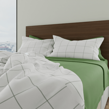 Parure de draps en percale de coton biologique essentielle