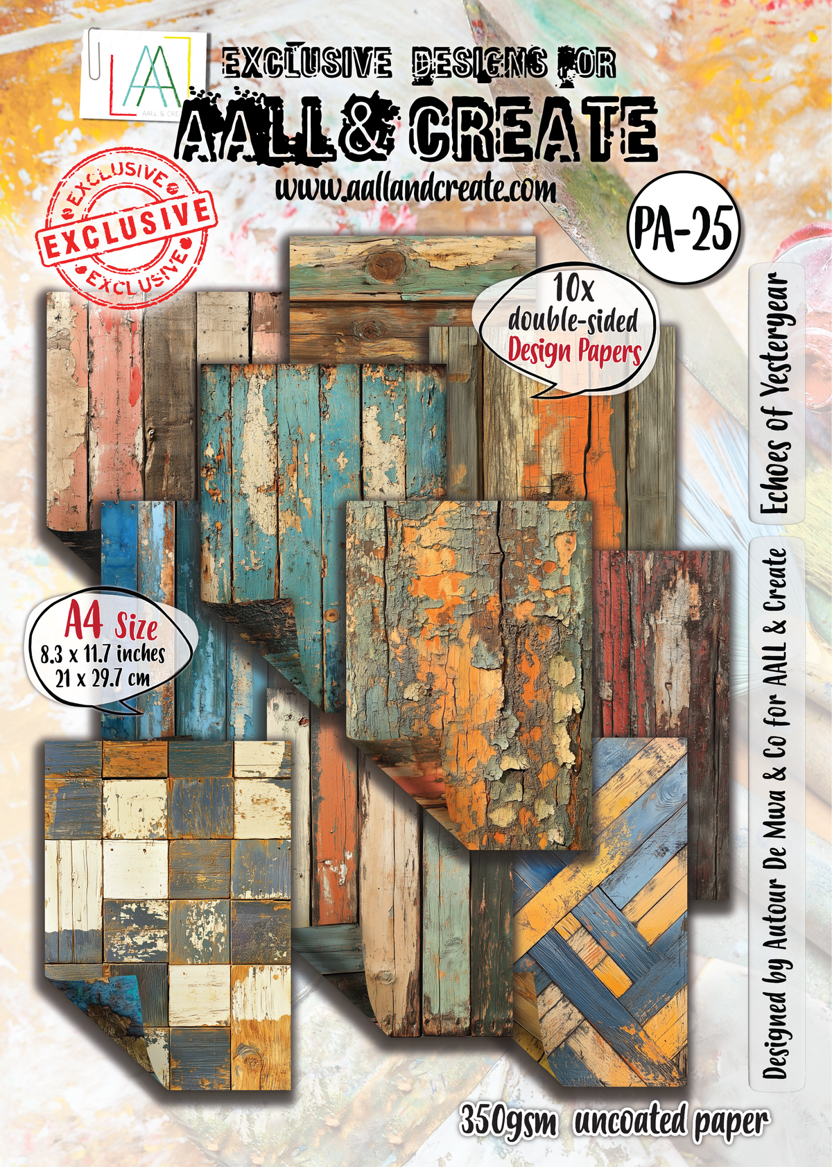 AALL et Create - Papier Design A4 - Échos d'Antan
