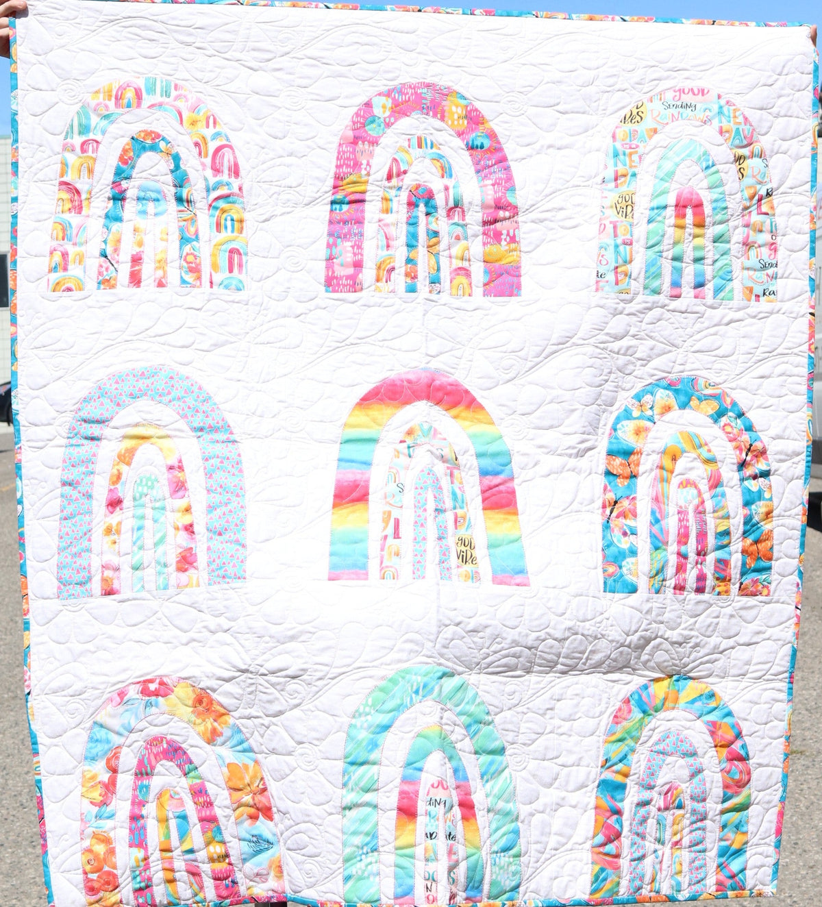 Échantillon en magasin - Couverture de bébé - Arcs-en-ciel