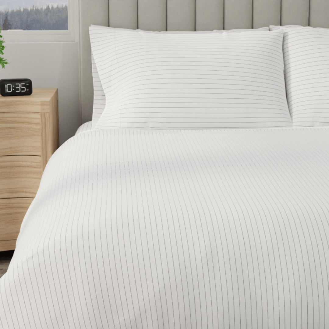 Parure de draps en percale de coton biologique essentielle