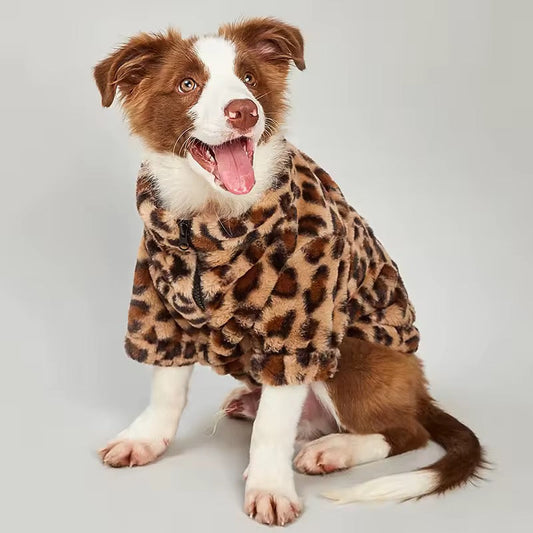 Manteau pour chien Imprimé léopard – Manteau de luxe pour chiens qui font sensation