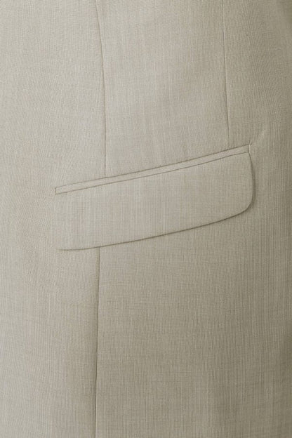 CRÉEZ VOTRE FORFAIT : Costume slim fit beige clair (le forfait comprend un costume 2 pièces, une chemise, une cravate ou un nœud papillon, une pochette assortie et des chaussures)