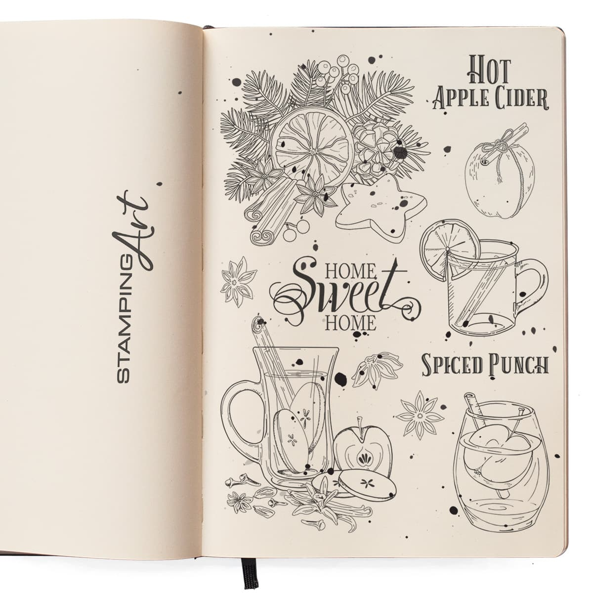 Ciao Bella Clear Stamp Set 6"x8" Cidre de pomme chaud