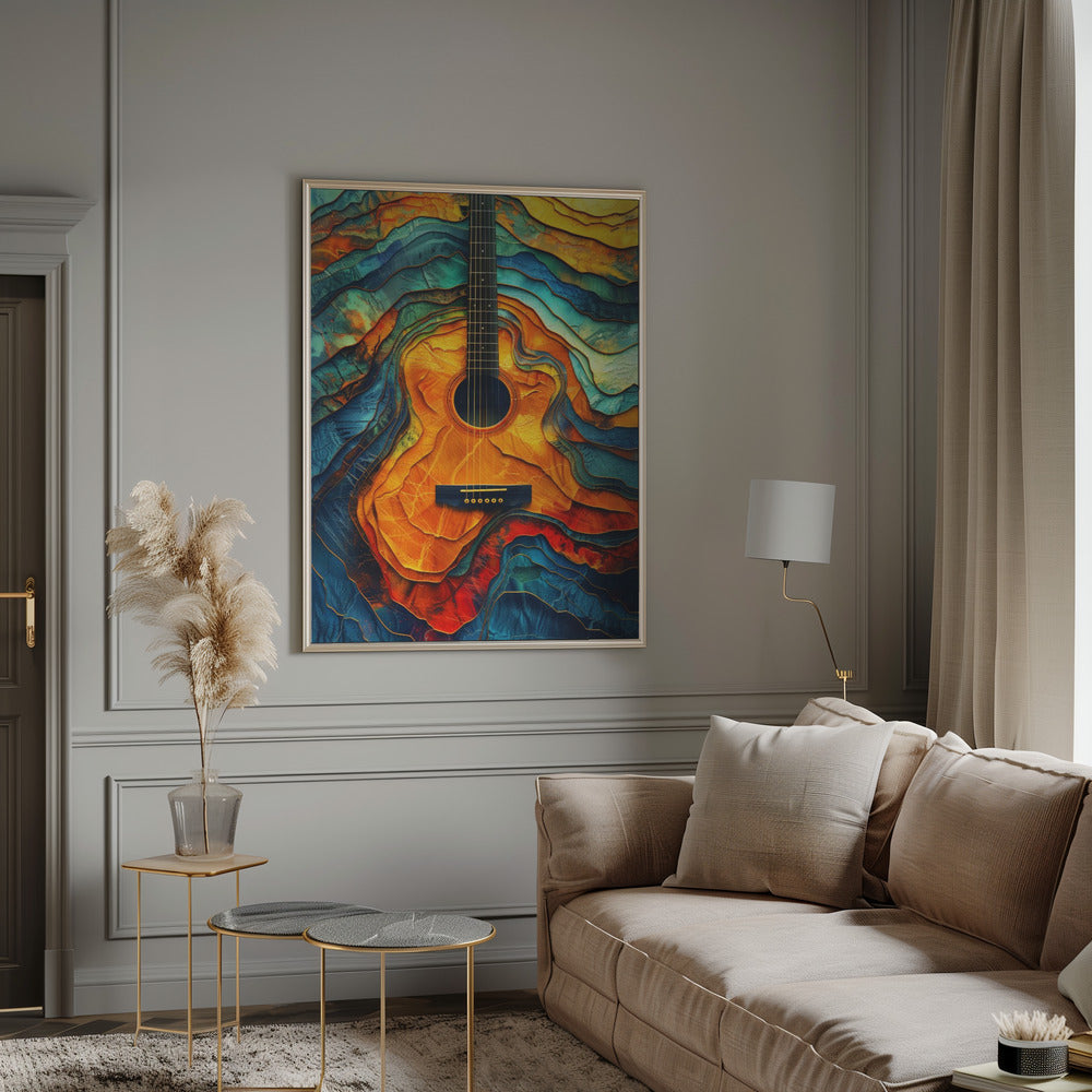 Impression sur toile Guitare Musique 6