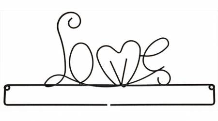 12" - Love - Support à fond fendu - Gris