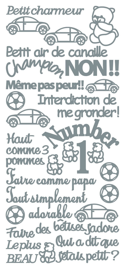 Autocollants à décoller - Petit Charmeur