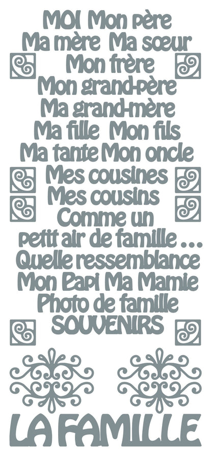 Peel Off Stickers - La Famille