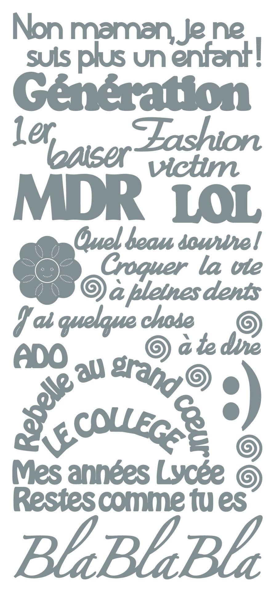 Stickers à décoller - Génération
