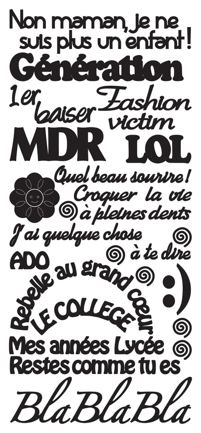 Stickers à décoller - Génération