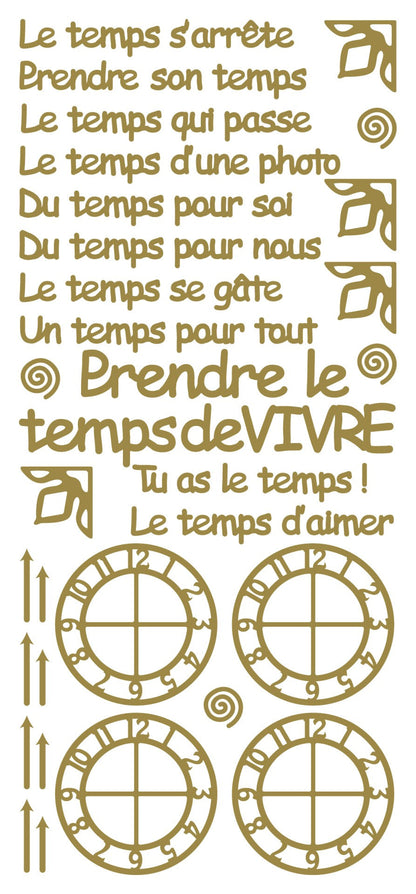 Peel Off Stickers - Le temps s'arrete