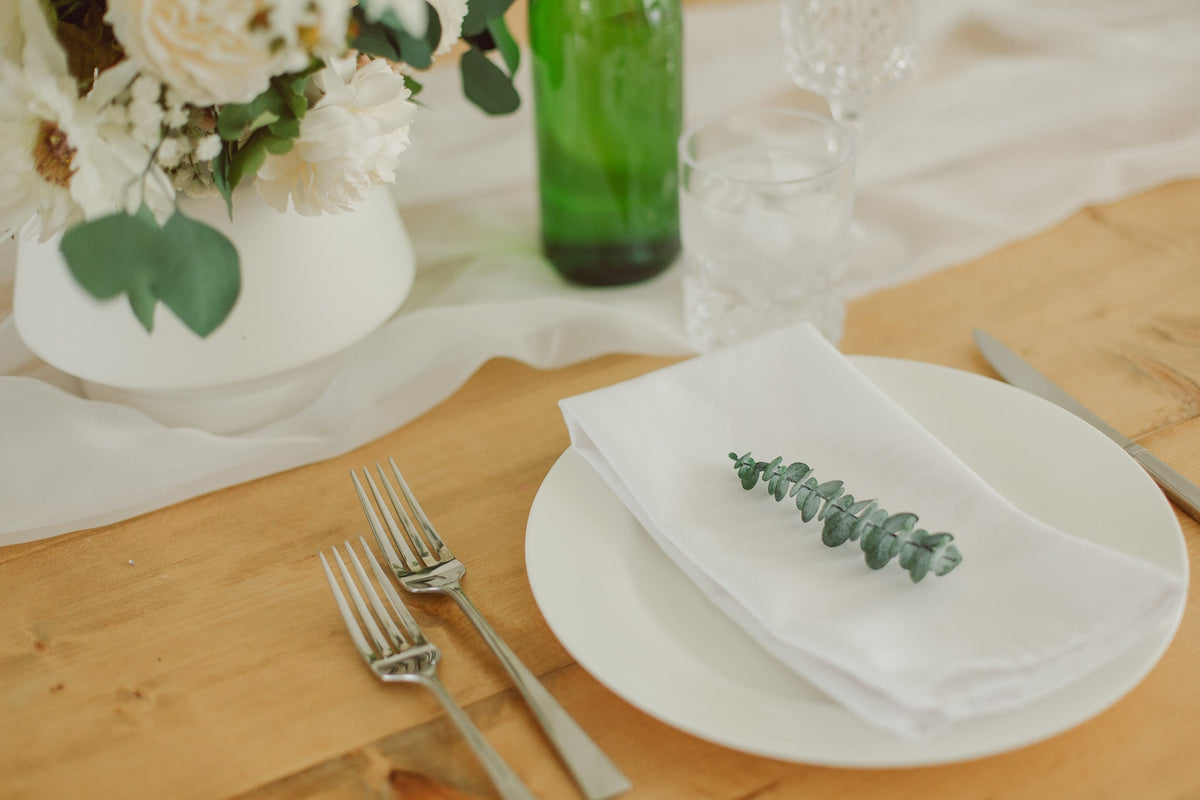 Mini-tiges d'eucalyptus - Lot de sets de table
