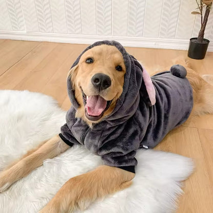 Sweat à capuche lapin de Pâques gris – Sweat à capuche Pâques pour chien