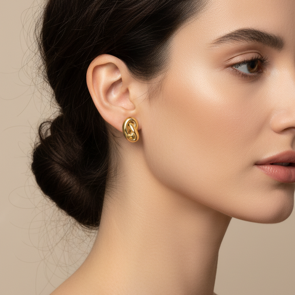 Boucles d'oreilles Knot & Shine