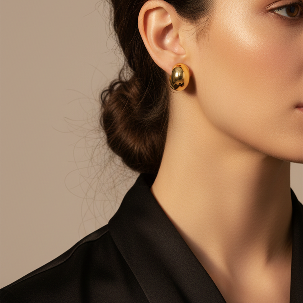 Clous d'oreilles Arcadia Goldtone