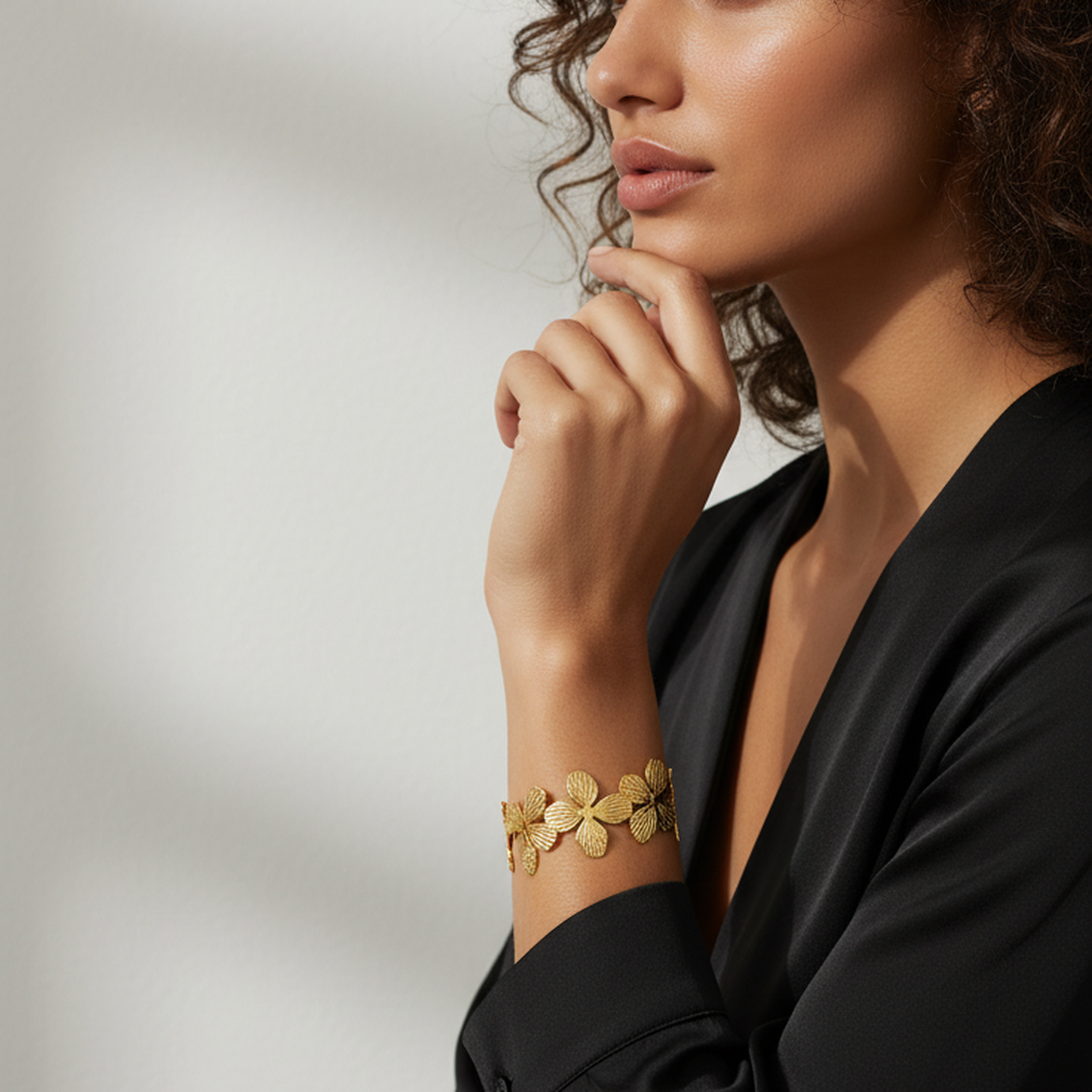 Bracelet l'Étreinte Dorée