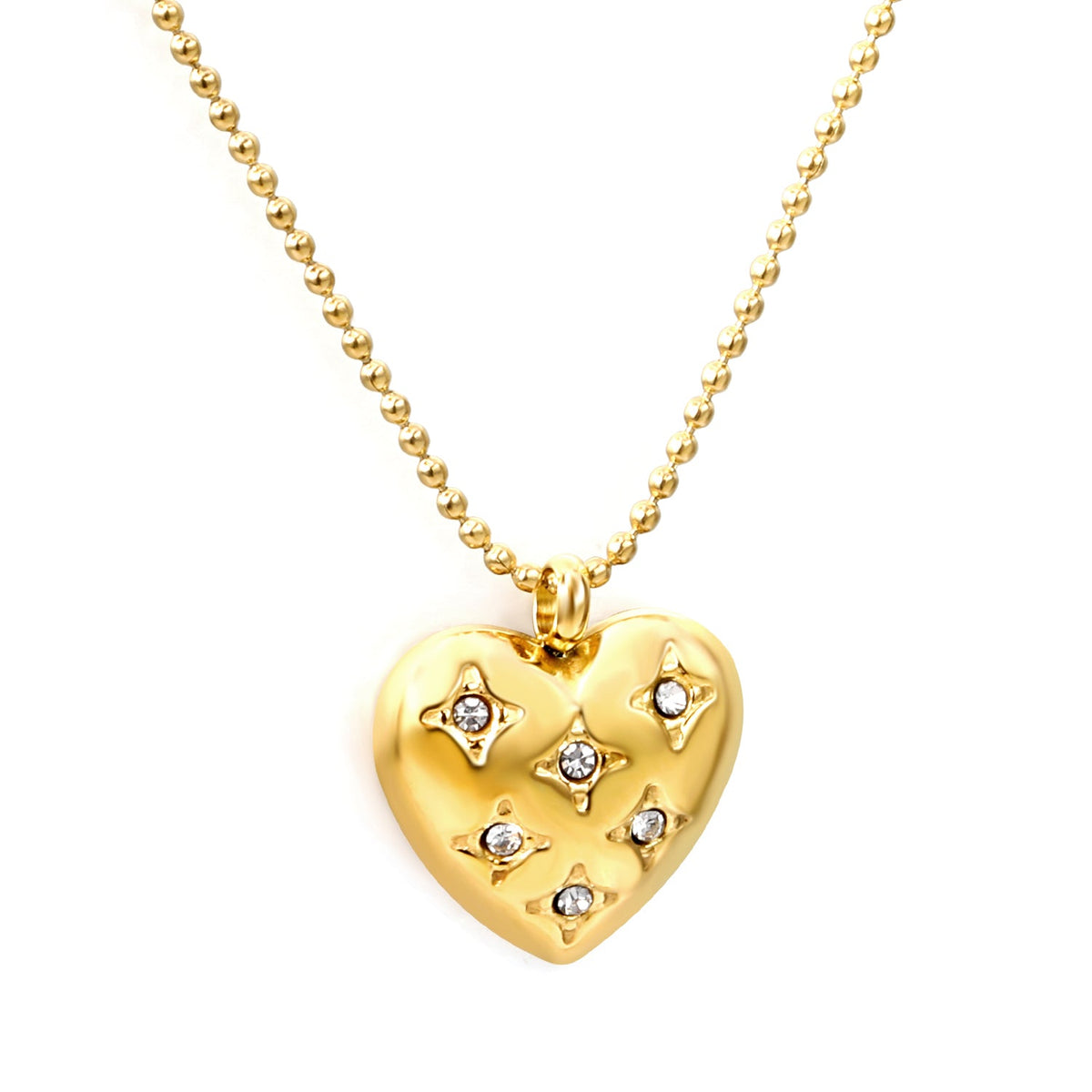 Collier Cœur Radiant en Diamants