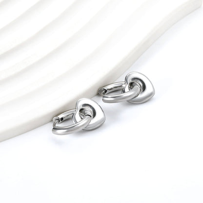 Boucles d'oreilles Charmes Cœurs Entrelacés