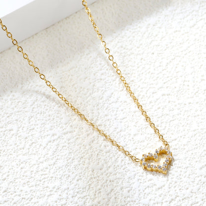 Collier pendentif Cœur serti de diamants