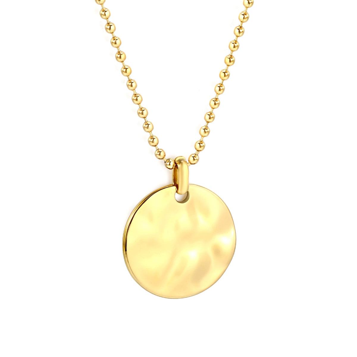 Circle Pendant Personalization Necklace