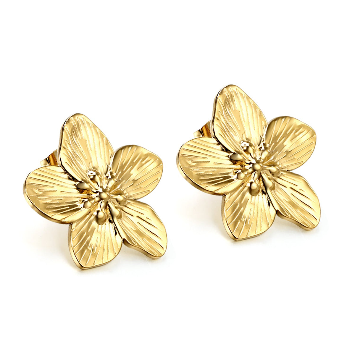 Boucles d'oreilles Charm Fleur de Pêcher