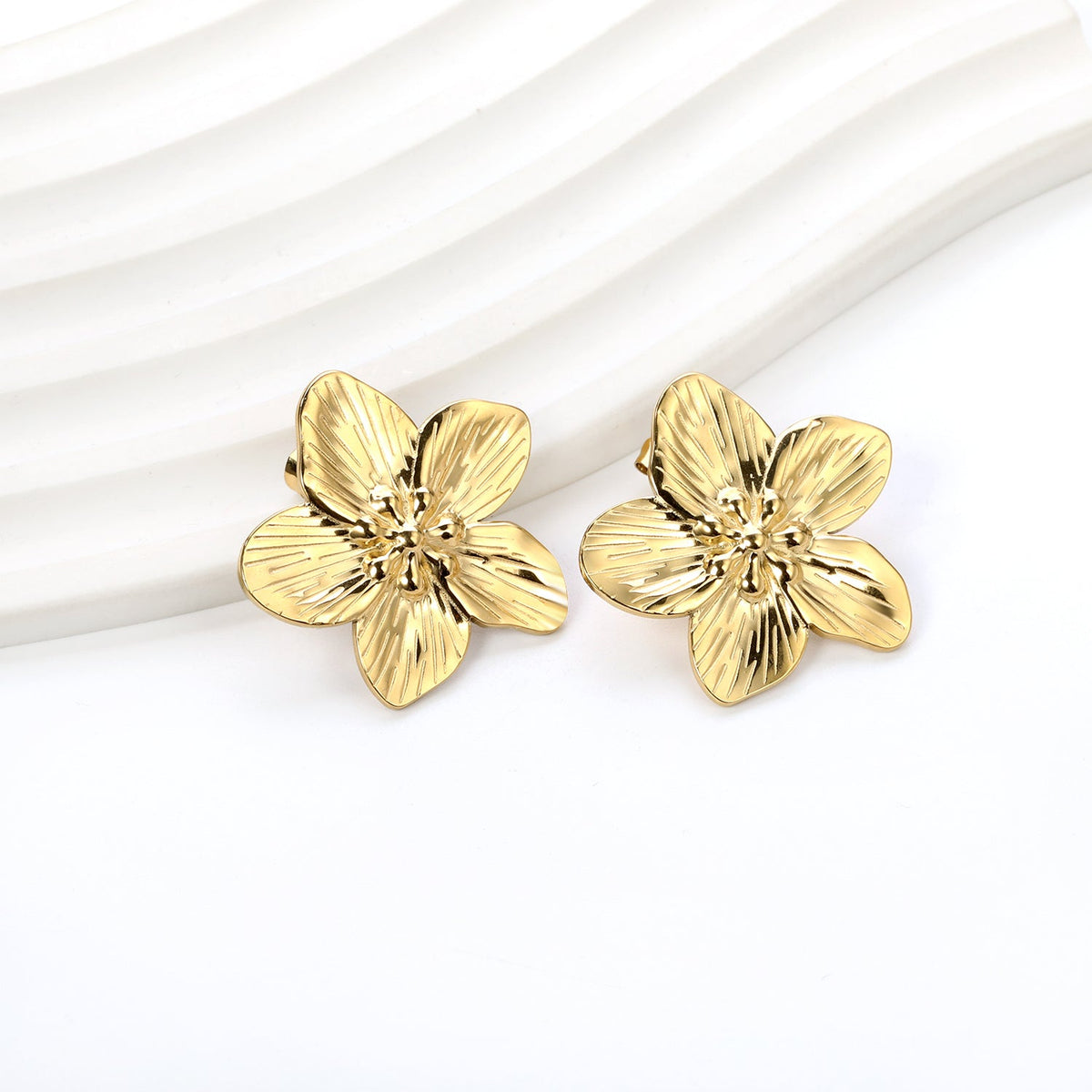 Boucles d'oreilles Charm Fleur de Pêcher