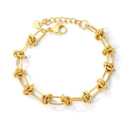 Bracelet à breloques en or torsadé