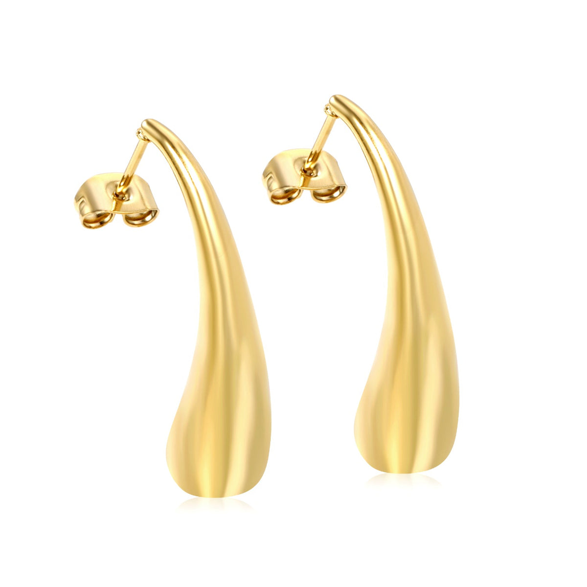 Boucles d'oreilles pendantes éclatantes en forme de goutte