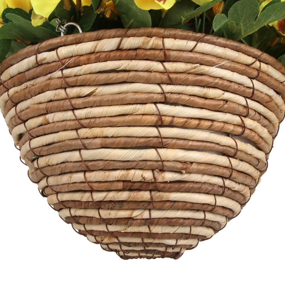 Grace Artificial Floral Arrangement In Hanging Basket