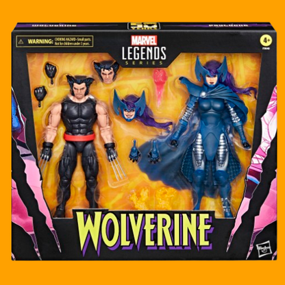 Marvel Legends Series Wolverine and Psylocke (Sub-Par Packaging)