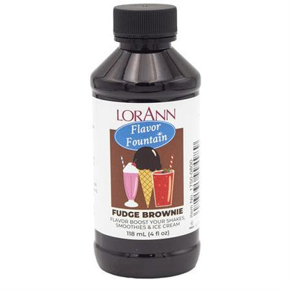 Fontaine de saveur chocolat Fudge Brownie - 4 oz. - 32 oz. - Saveurs pour crème glacée et boissons - LorAnn Oils - Distribution canadienne - Livraison gratuite au Canada pour les commandes de plus de 199 CAD