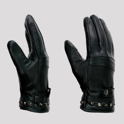 Open Road Women's Touch Tip Leather Motorcycle Gloves