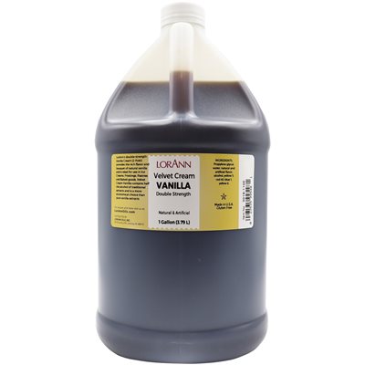 Velvet Cream Vanilla Double Strength - 4 oz. - 16 oz. - 1 Gallon - 5 Gallons - Ships Free Within Canada on Orders Above CAD $199