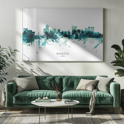 Wall art Winnipeg Canada Skyline