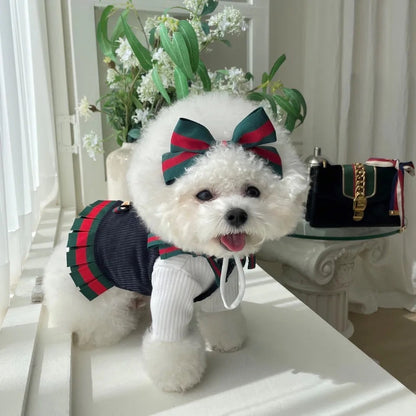Ensemble robe Gigi avec nœud – Robe pour chien