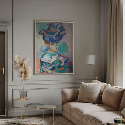 Wall art Woman With Hat