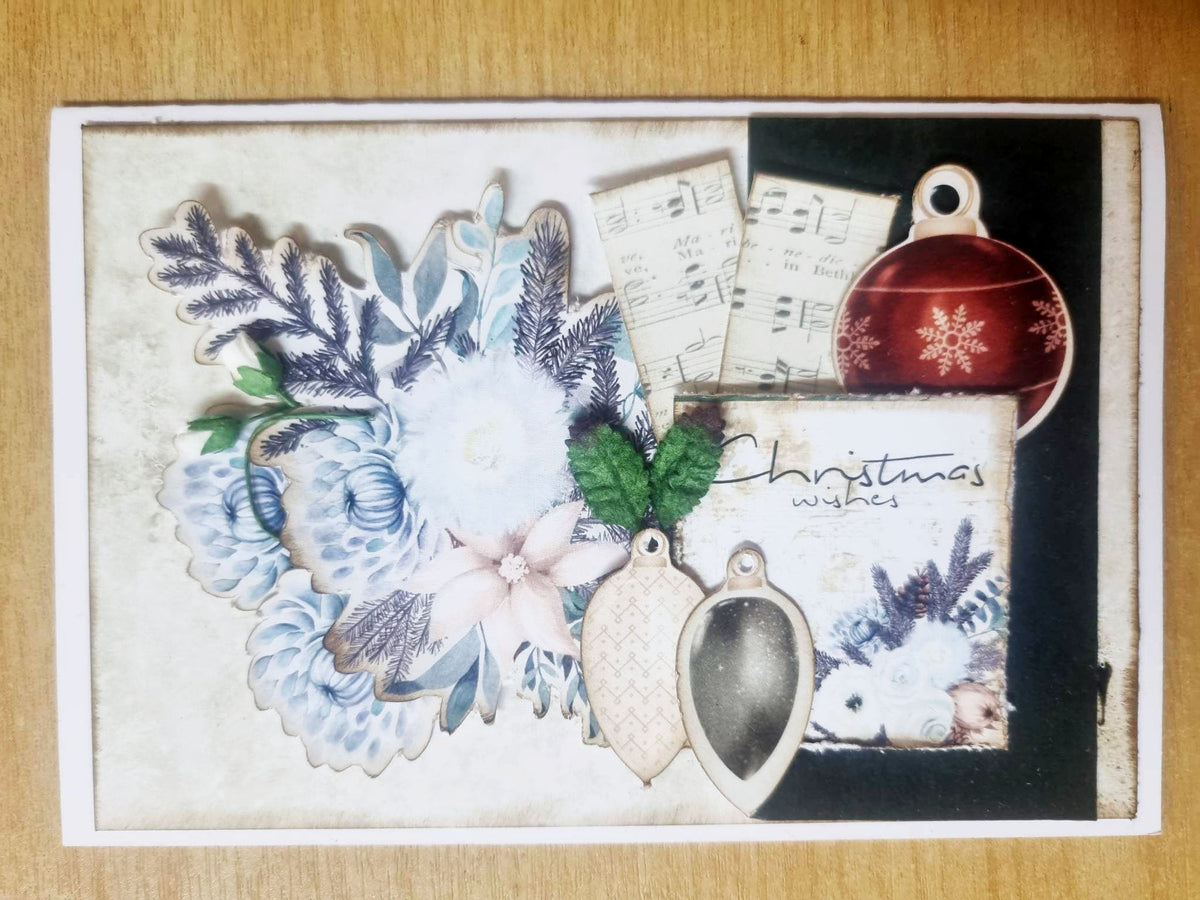 Lot de 6 cartes de Noël féériques 10x15 cm