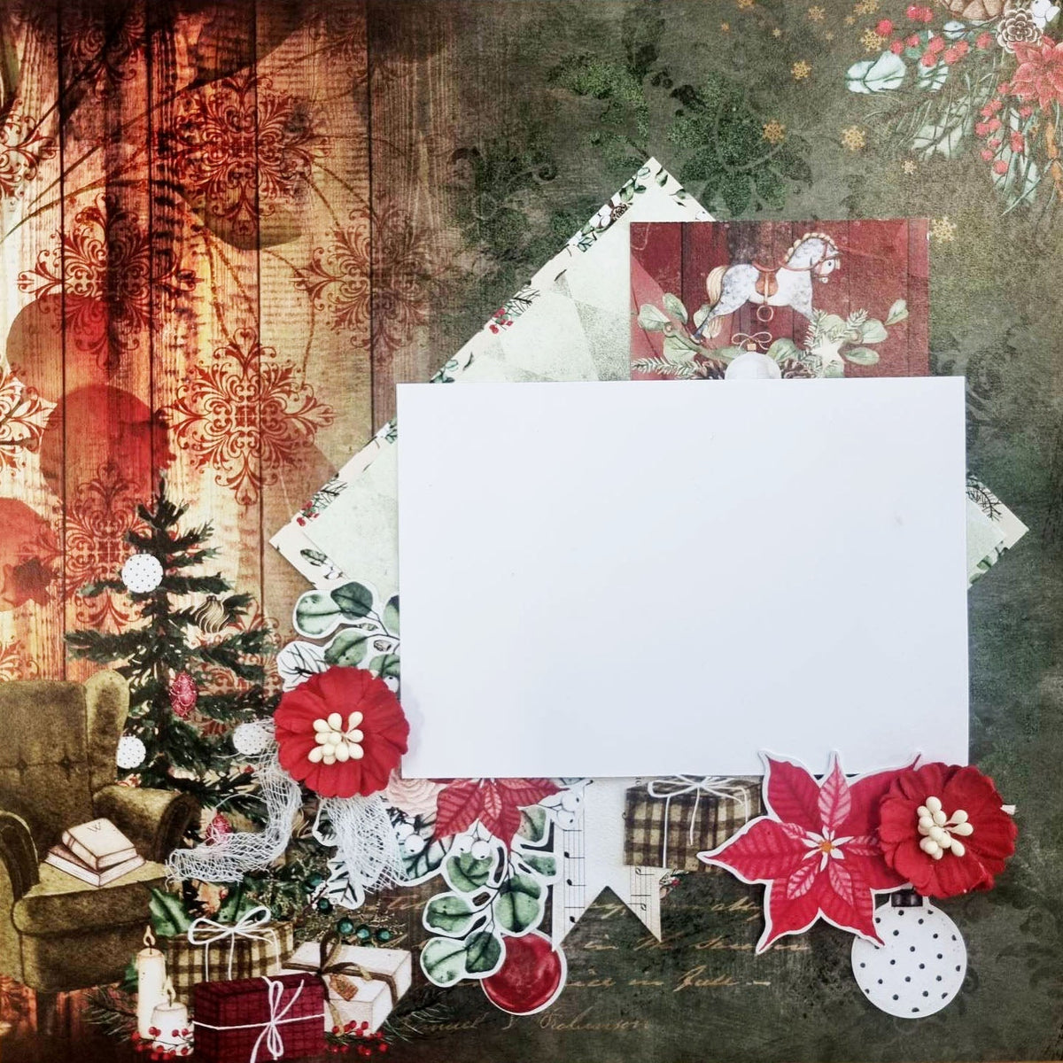 Papiers imprimés 30x30 cm Décembre (pack)