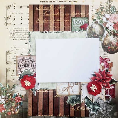 Papiers imprimés 30x30 cm Décembre (pack)