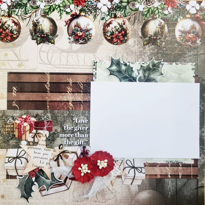 Papiers imprimés 30x30 cm Décembre (pack)