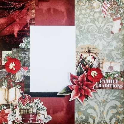 Papiers imprimés 30x30 cm Décembre (pack)