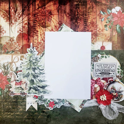 Papiers imprimés 30x30 cm Décembre (pack)