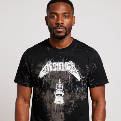 Metallica - T-shirt noir "Ride The Lightning Chair"