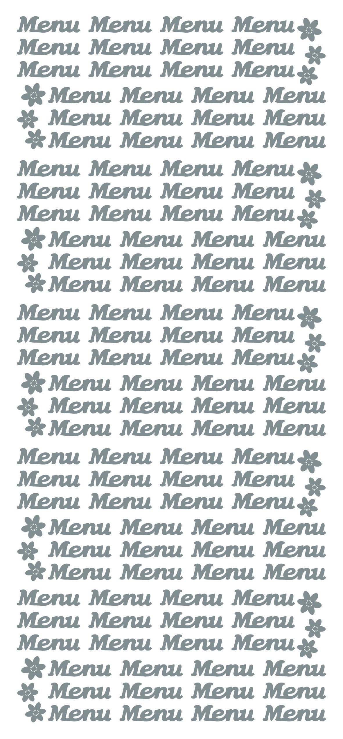 Peel Off Stickers - Menu