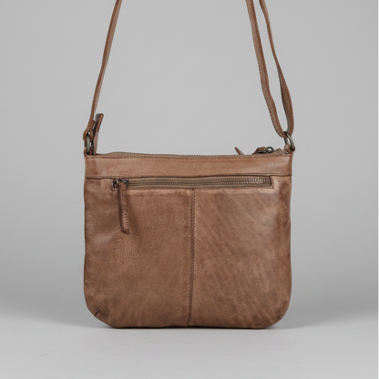 Sac en cuir bandoulière avec couture en V MET