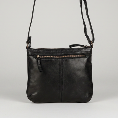 Sac en cuir bandoulière avec couture en V MET