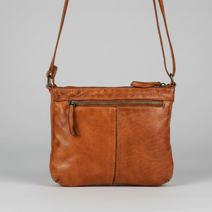 Sac en cuir bandoulière avec couture en V MET