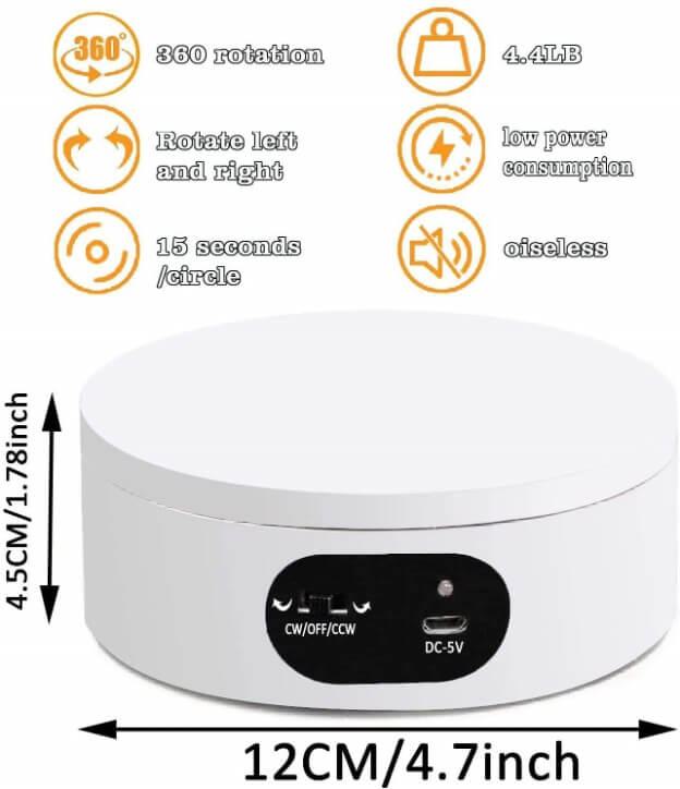 Présentoir rotatif automatique EVORETRO à 360 degrés