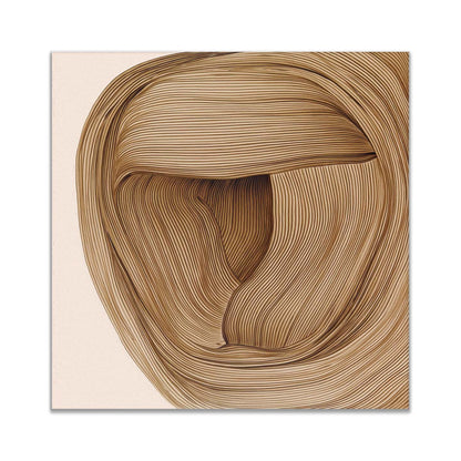 Wall Art 36" x 36 Line Drawing Fine Art Canvas