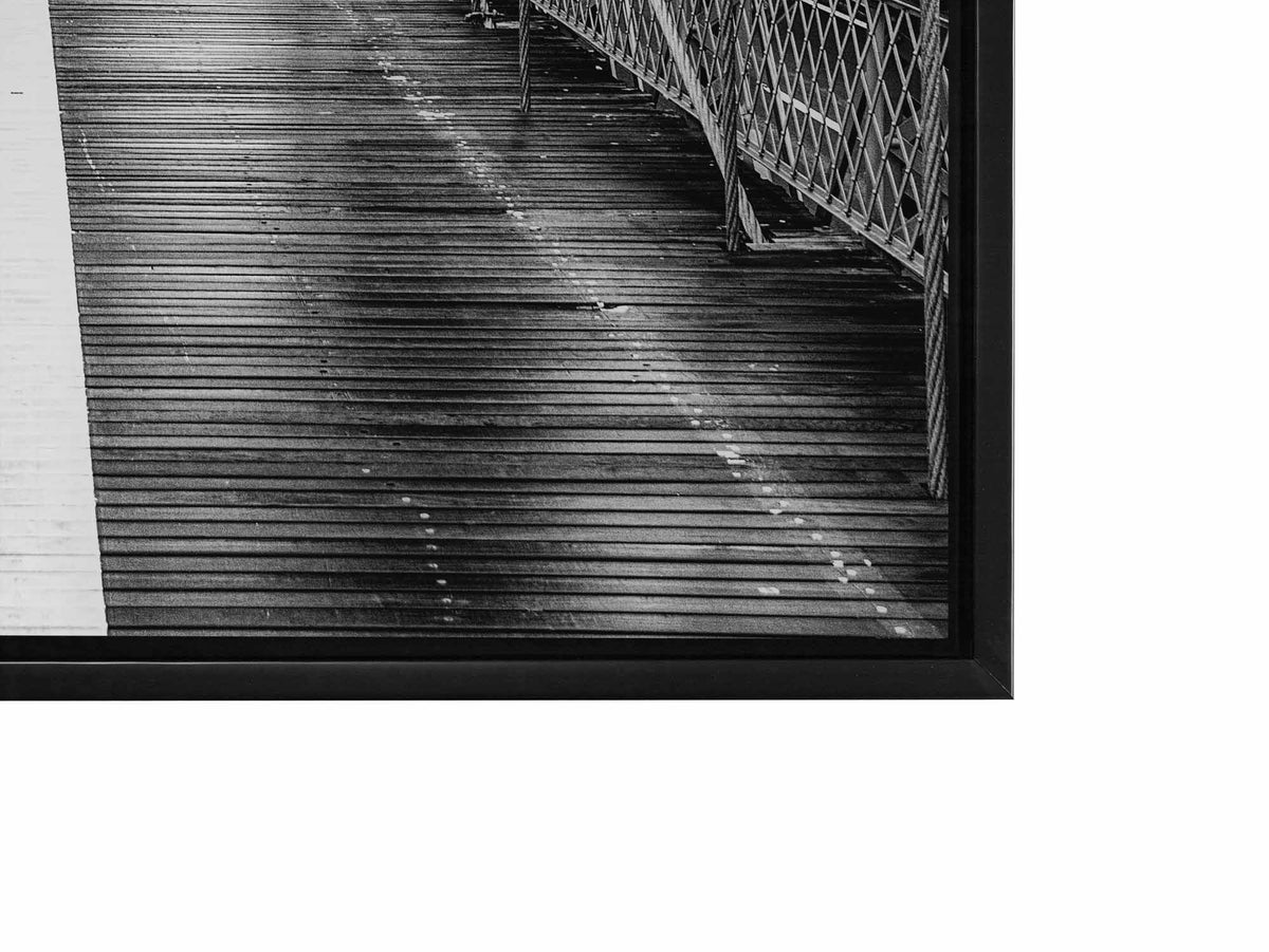 Brooklyn Bridge in Black & White-Skyline Wall art