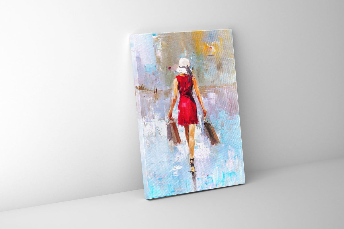Art mural-Dame de la mode-Impression sur toile